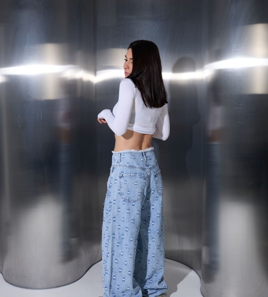 Джинси Dotway Jeans Блакитні | Showroom By Nona — зображення 4